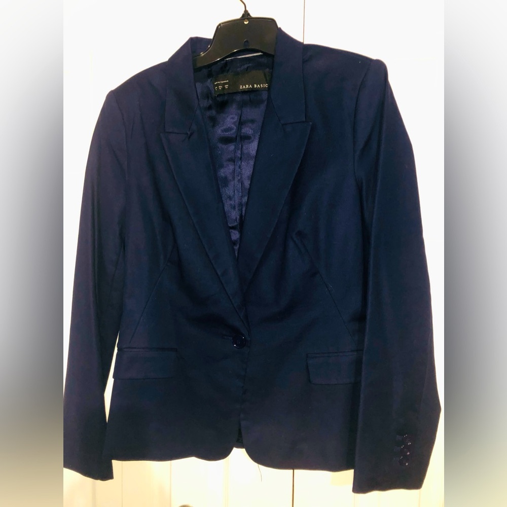 Zara Navy Blazer Jacket